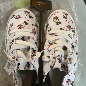 Mickey and Minnie Slip On Sneakers